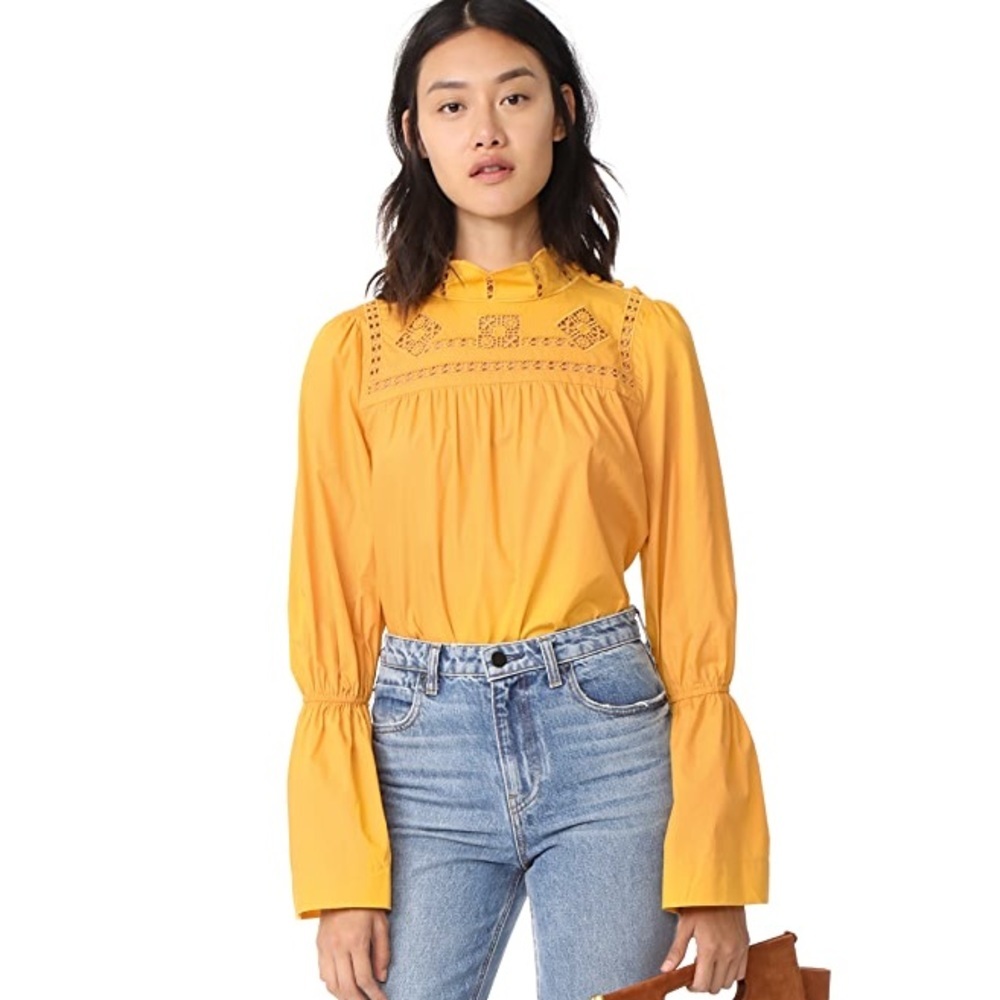 Free People Another Eternity Top Marigold Yellow Small - Picture 3 of 7